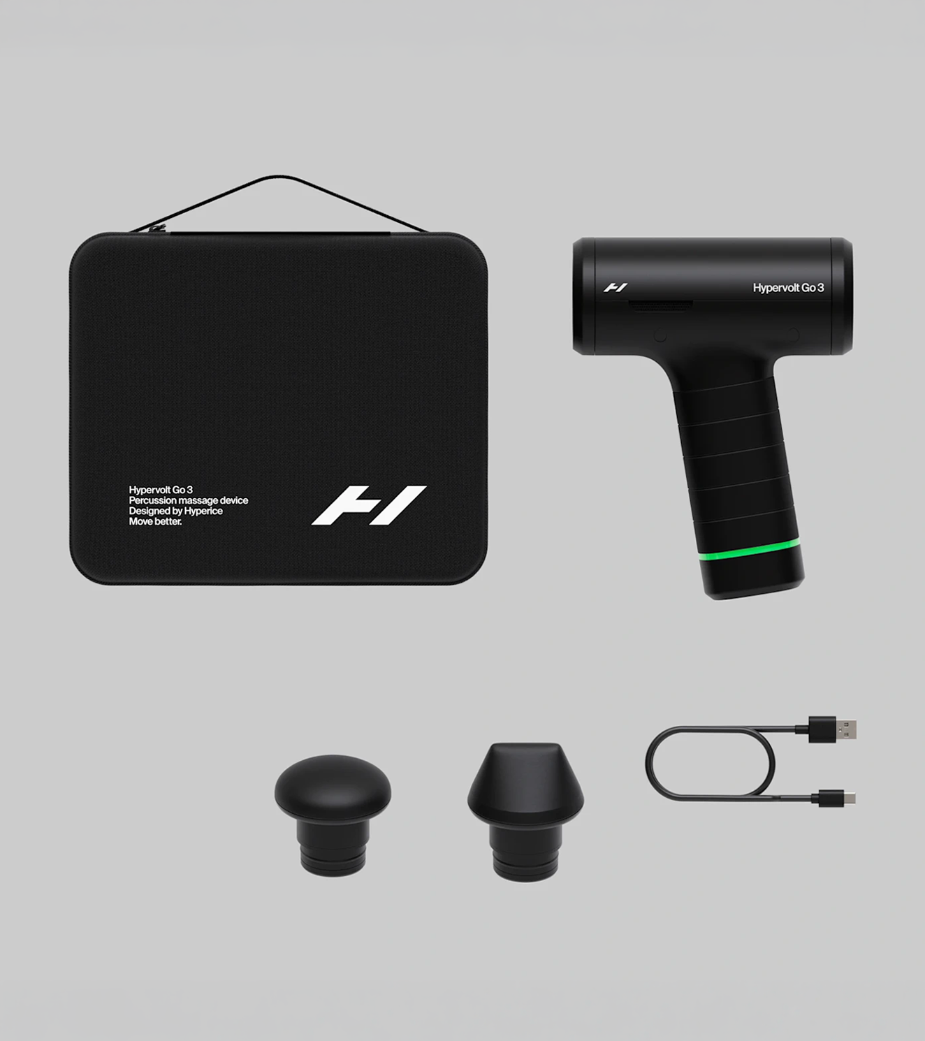 Hyperice Hypervolt Go 3 Portable Massage Gun